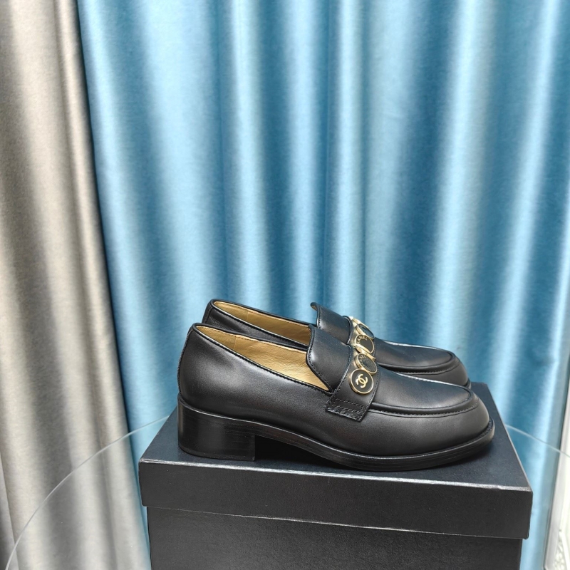 Ch*el leather shoes